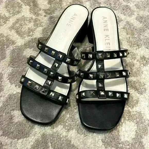 Anne Klein iflex Rachel slides studded size 9M - Picture 1 of 5